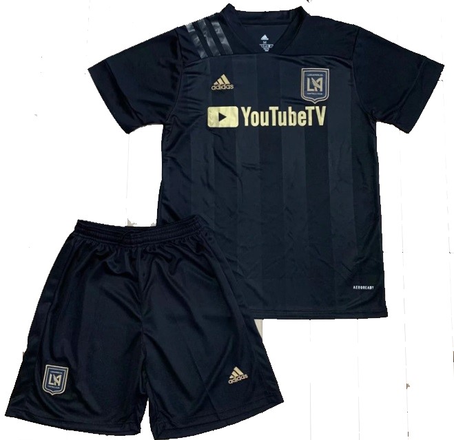 Kit infantil oficial Adidas Los Angeles FC 2020 I jogador